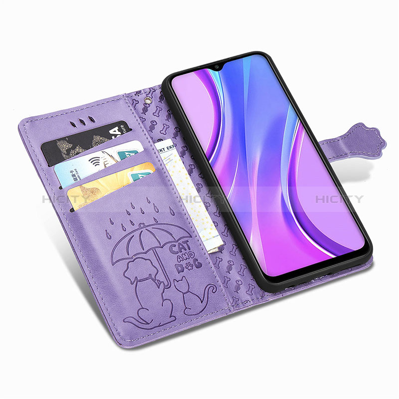 Custodia Portafoglio In Pelle Fantasia Modello Cover con Supporto S03D per Xiaomi Redmi 9 Prime India