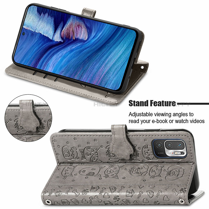 Custodia Portafoglio In Pelle Fantasia Modello Cover con Supporto S03D per Xiaomi Redmi Note 10 5G