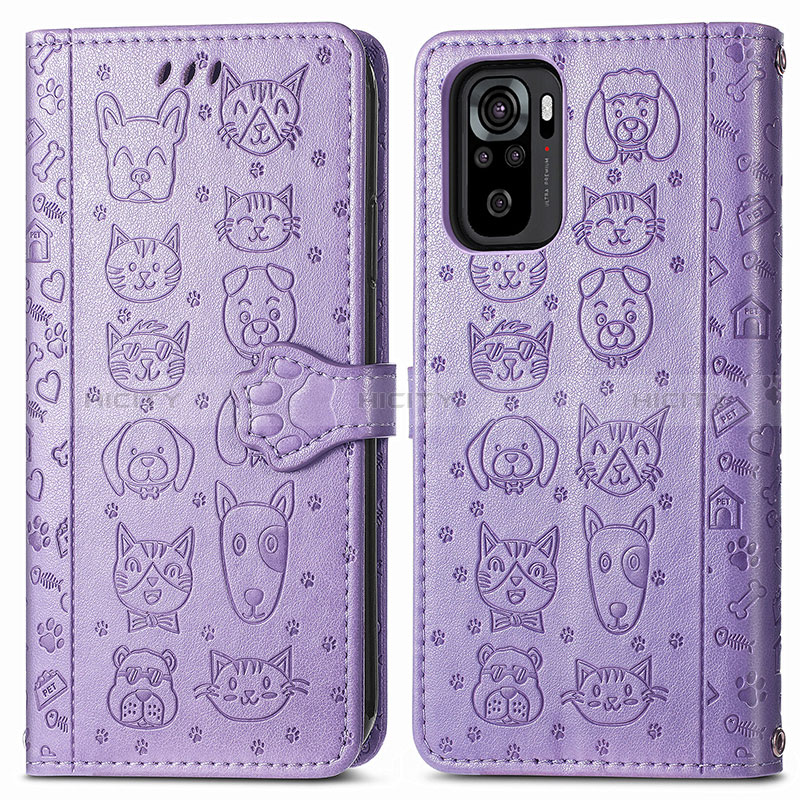 Custodia Portafoglio In Pelle Fantasia Modello Cover con Supporto S03D per Xiaomi Redmi Note 10S 4G