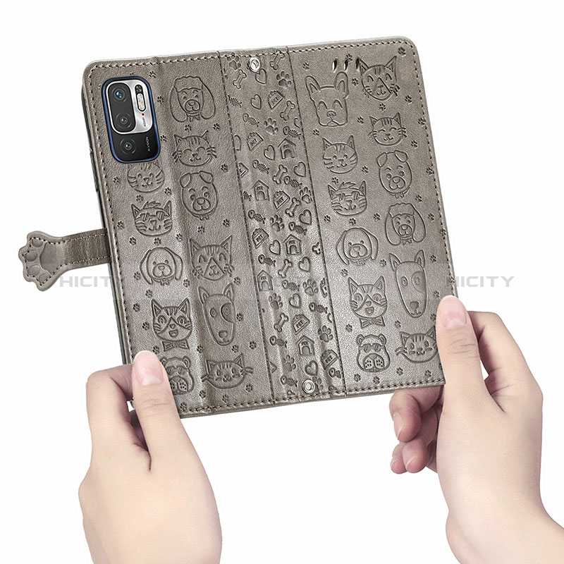 Custodia Portafoglio In Pelle Fantasia Modello Cover con Supporto S03D per Xiaomi Redmi Note 10T 5G