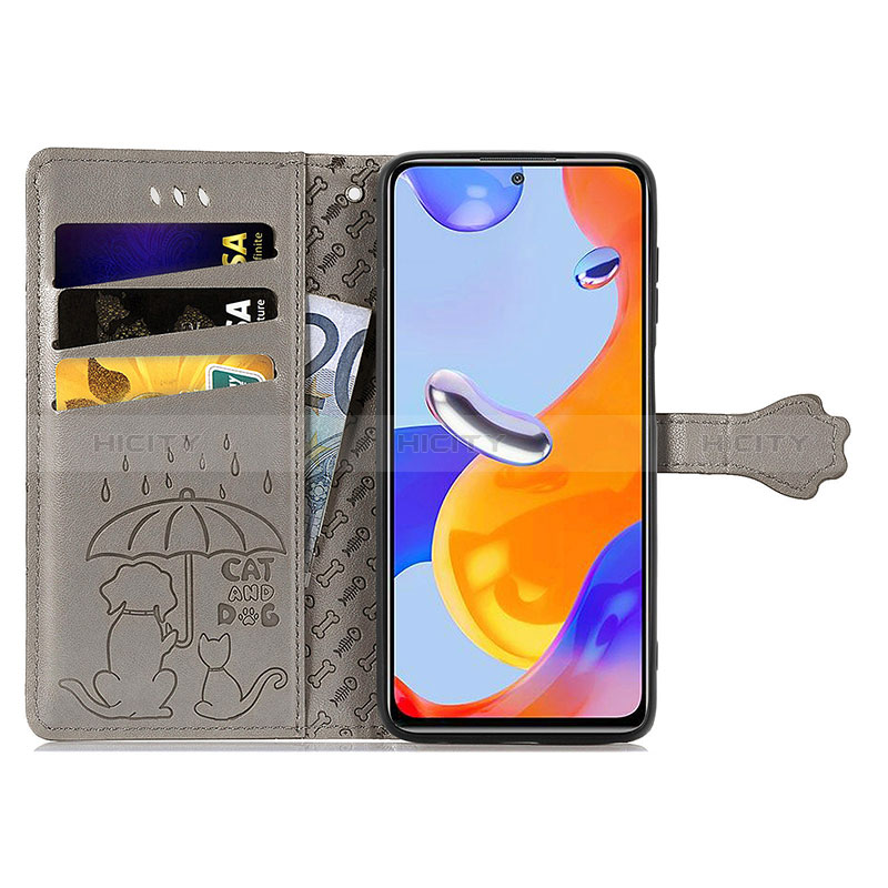 Custodia Portafoglio In Pelle Fantasia Modello Cover con Supporto S03D per Xiaomi Redmi Note 11 Pro 4G