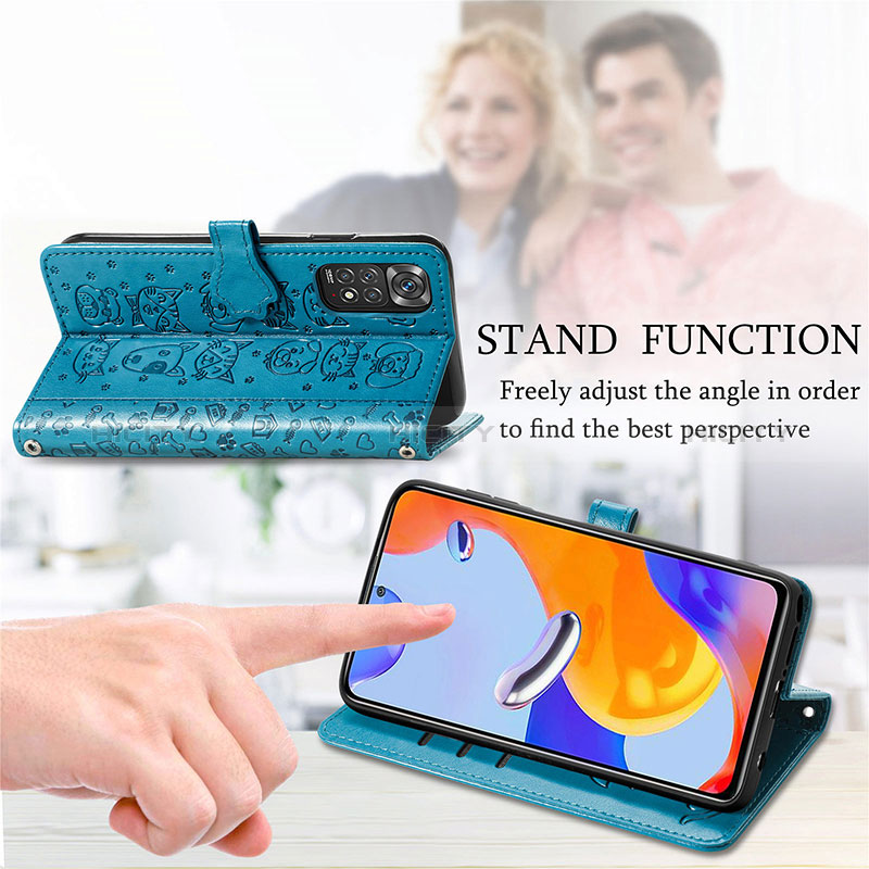 Custodia Portafoglio In Pelle Fantasia Modello Cover con Supporto S03D per Xiaomi Redmi Note 11 Pro 5G