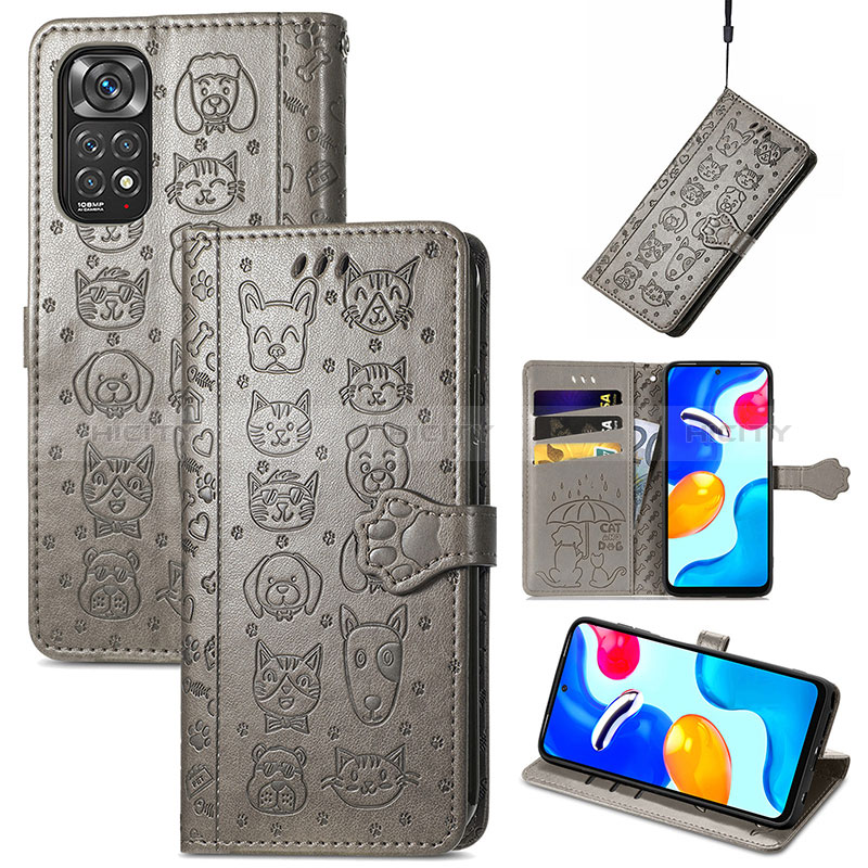 Custodia Portafoglio In Pelle Fantasia Modello Cover con Supporto S03D per Xiaomi Redmi Note 11S 4G