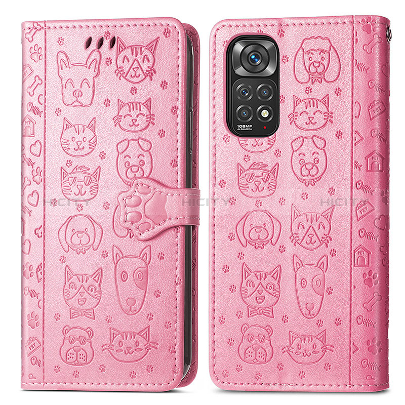 Custodia Portafoglio In Pelle Fantasia Modello Cover con Supporto S03D per Xiaomi Redmi Note 11S 4G