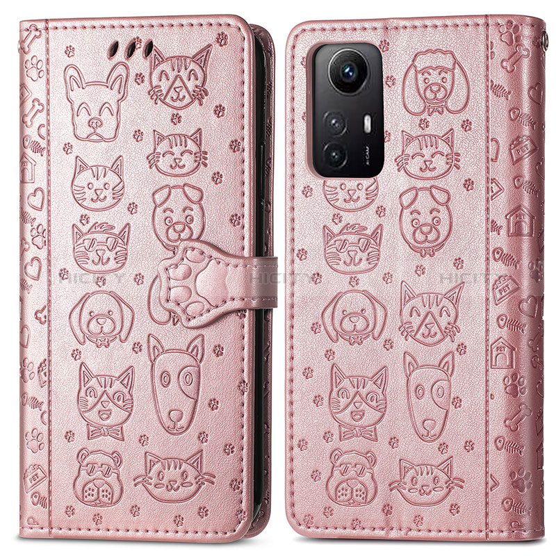 Custodia Portafoglio In Pelle Fantasia Modello Cover con Supporto S03D per Xiaomi Redmi Note 12S