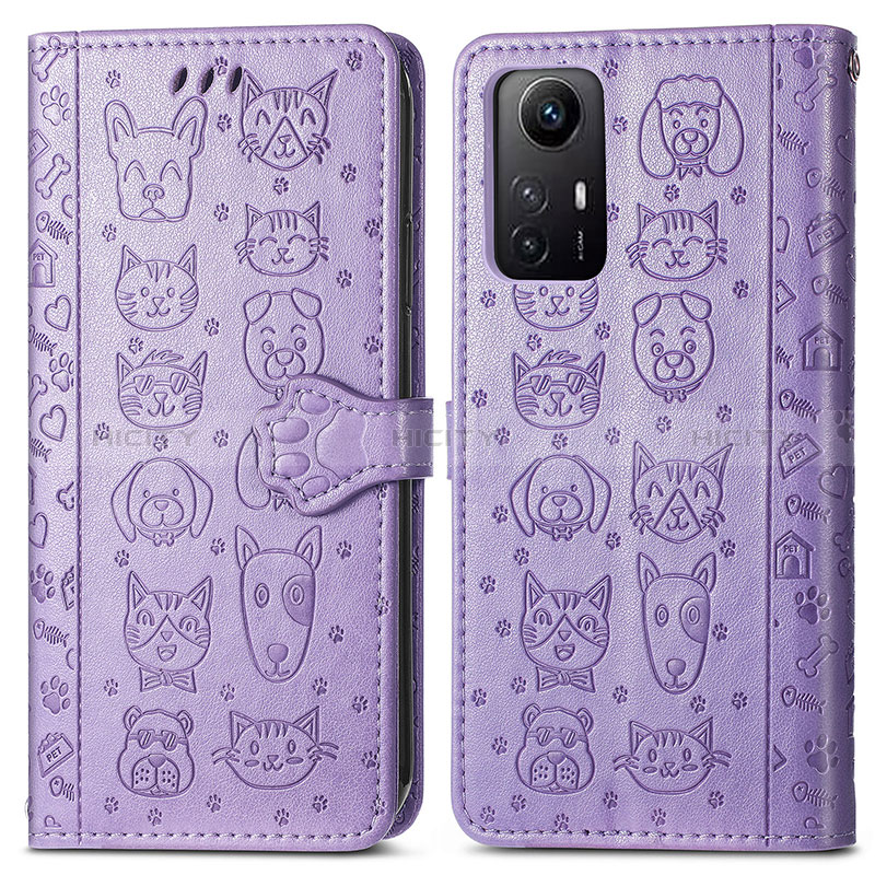 Custodia Portafoglio In Pelle Fantasia Modello Cover con Supporto S03D per Xiaomi Redmi Note 12S