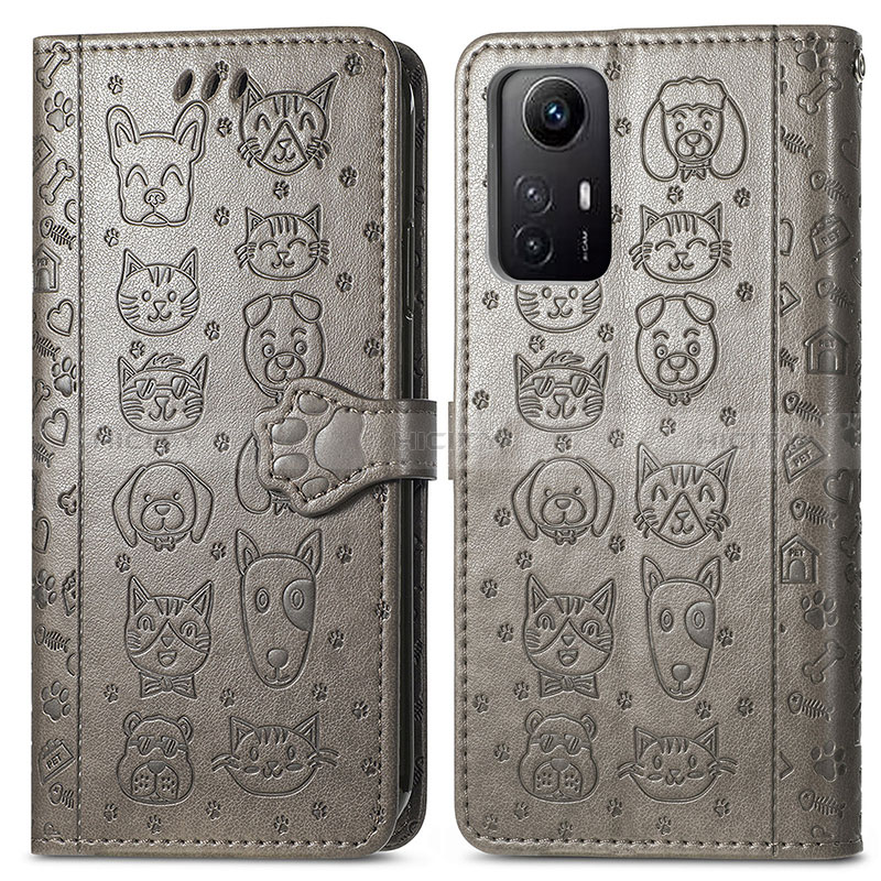 Custodia Portafoglio In Pelle Fantasia Modello Cover con Supporto S03D per Xiaomi Redmi Note 12S