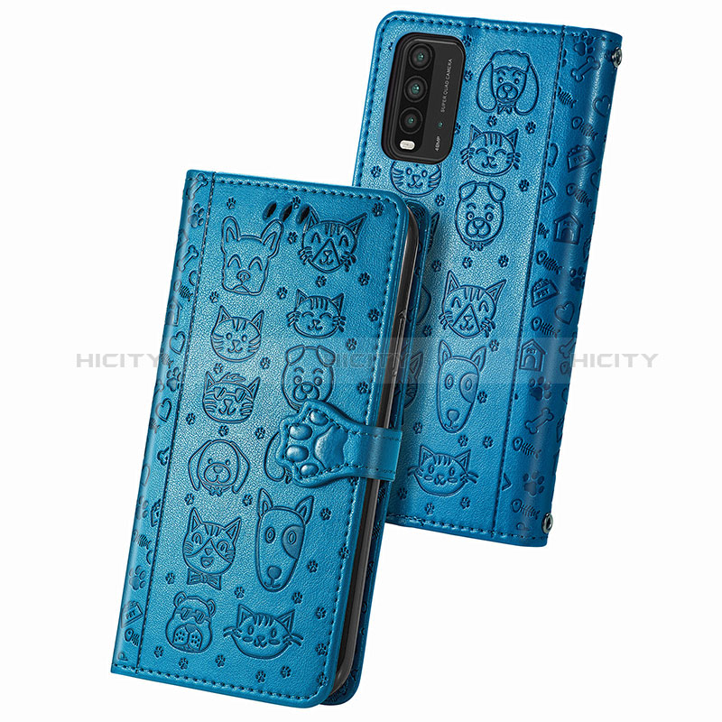 Custodia Portafoglio In Pelle Fantasia Modello Cover con Supporto S03D per Xiaomi Redmi Note 9 4G