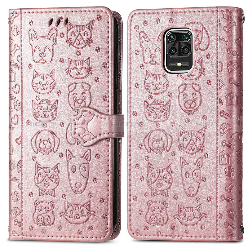 Custodia Portafoglio In Pelle Fantasia Modello Cover con Supporto S03D per Xiaomi Redmi Note 9 Pro Max