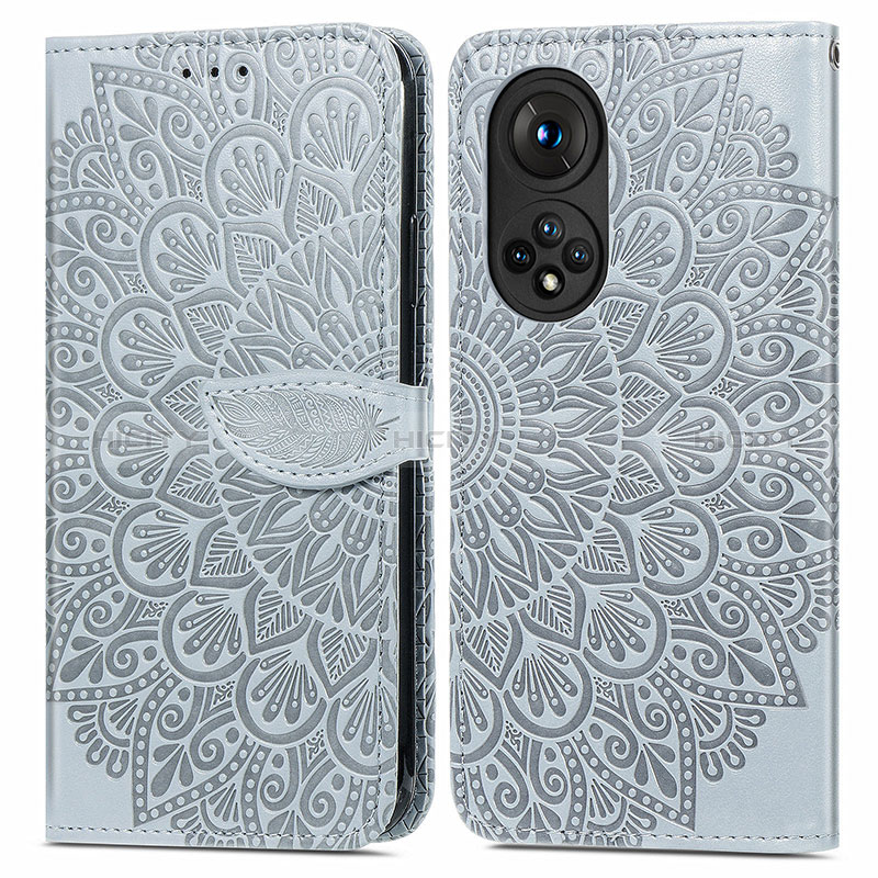 Custodia Portafoglio In Pelle Fantasia Modello Cover con Supporto S04D per Huawei Honor 50 5G