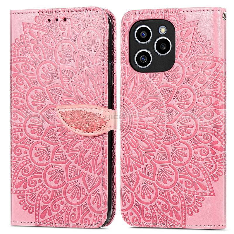 Custodia Portafoglio In Pelle Fantasia Modello Cover con Supporto S04D per Huawei Honor 60 SE 5G