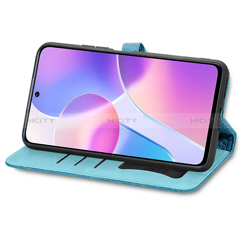 Custodia Portafoglio In Pelle Fantasia Modello Cover con Supporto S04D per Huawei Honor X30i