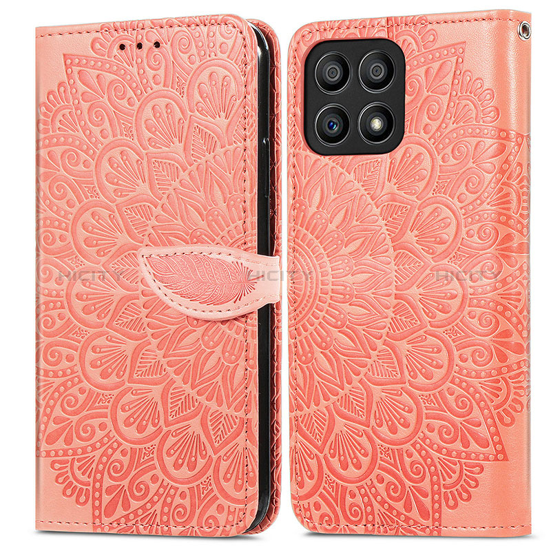 Custodia Portafoglio In Pelle Fantasia Modello Cover con Supporto S04D per Huawei Honor X30i