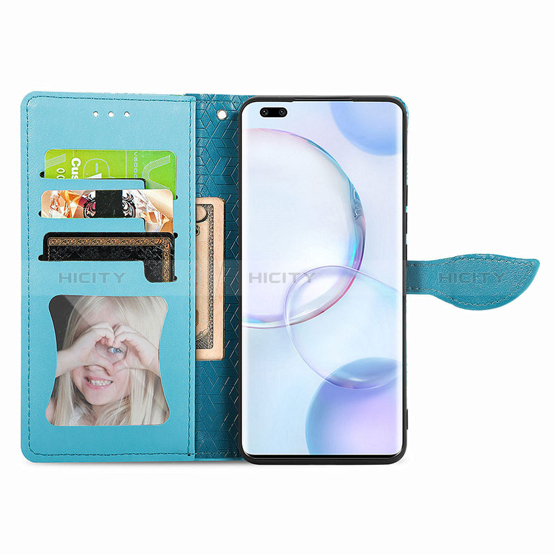 Custodia Portafoglio In Pelle Fantasia Modello Cover con Supporto S04D per Huawei Nova 9 Pro