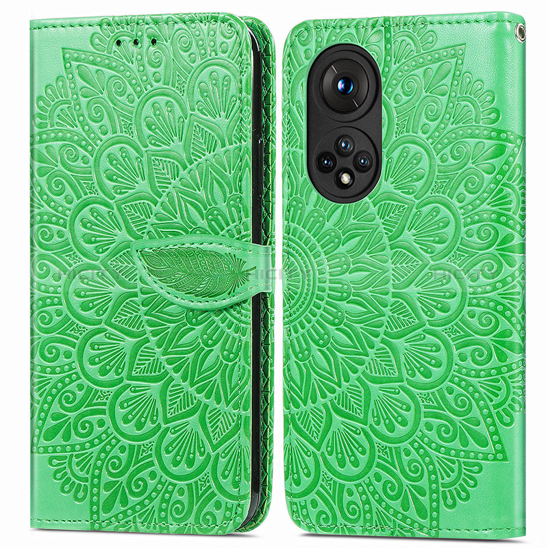 Custodia Portafoglio In Pelle Fantasia Modello Cover con Supporto S04D per Huawei Nova 9 Pro