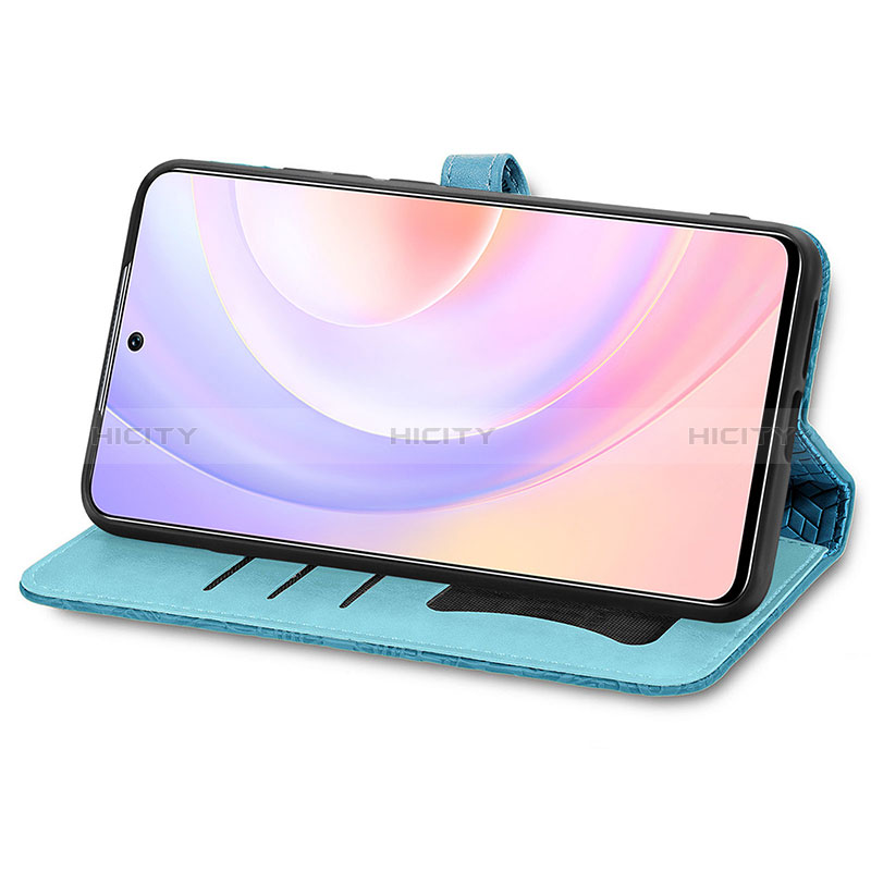 Custodia Portafoglio In Pelle Fantasia Modello Cover con Supporto S04D per Huawei Nova 9 SE