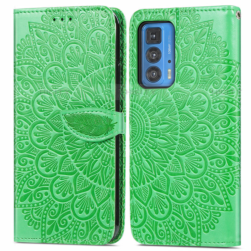 Custodia Portafoglio In Pelle Fantasia Modello Cover con Supporto S04D per Motorola Moto Edge 20 Pro 5G