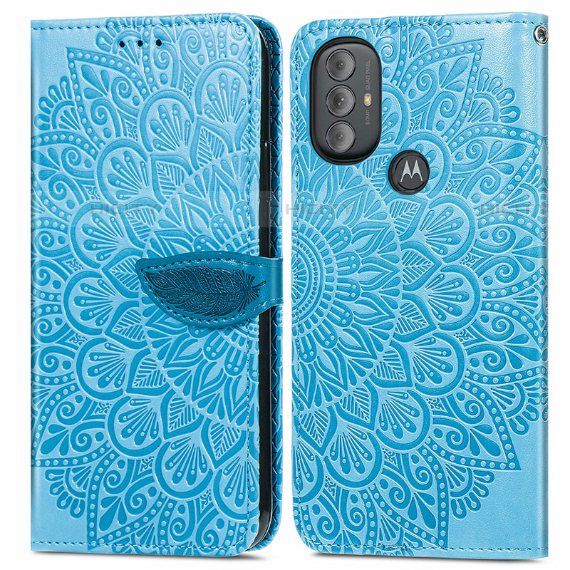 Custodia Portafoglio In Pelle Fantasia Modello Cover con Supporto S04D per Motorola Moto G Play Gen 2