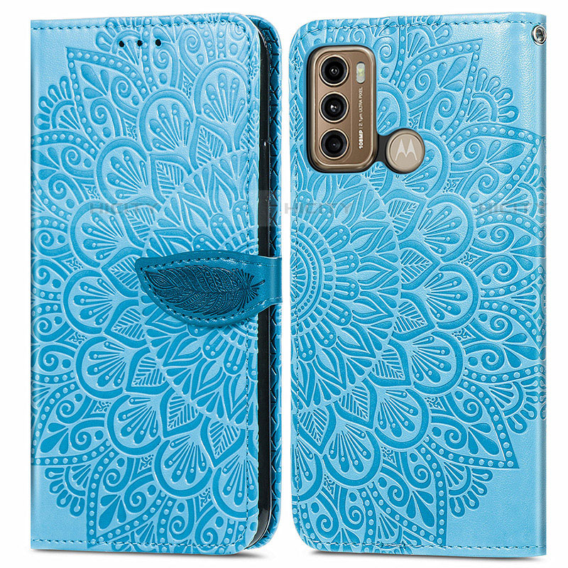 Custodia Portafoglio In Pelle Fantasia Modello Cover con Supporto S04D per Motorola Moto G40 Fusion