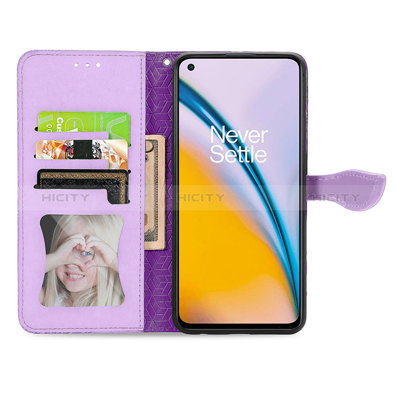 Custodia Portafoglio In Pelle Fantasia Modello Cover con Supporto S04D per OnePlus Nord 2 5G