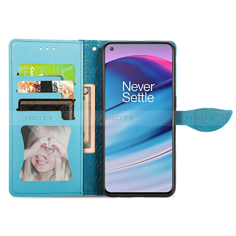 Custodia Portafoglio In Pelle Fantasia Modello Cover con Supporto S04D per OnePlus Nord CE 5G