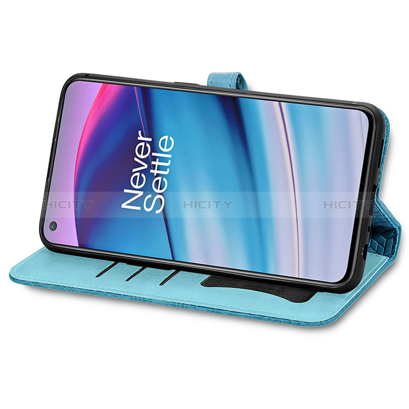 Custodia Portafoglio In Pelle Fantasia Modello Cover con Supporto S04D per OnePlus Nord CE 5G