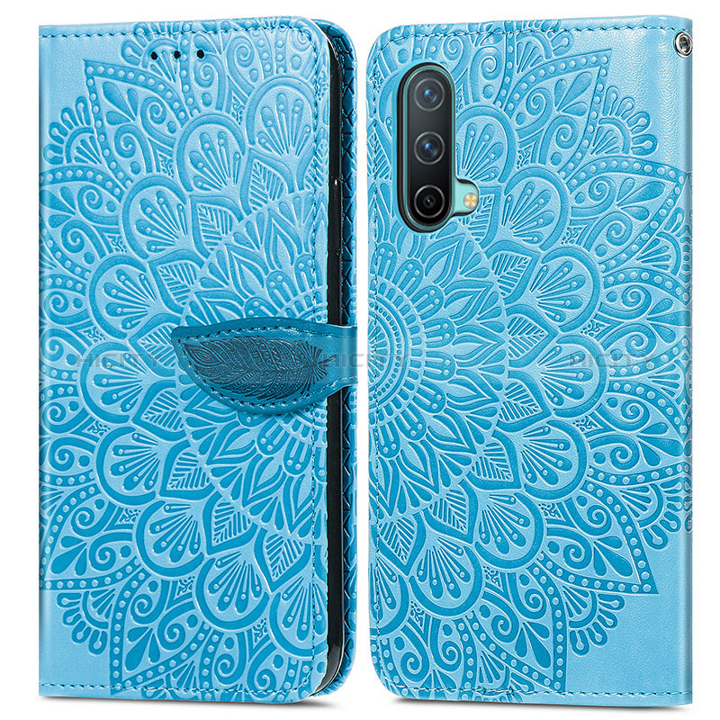 Custodia Portafoglio In Pelle Fantasia Modello Cover con Supporto S04D per OnePlus Nord CE 5G