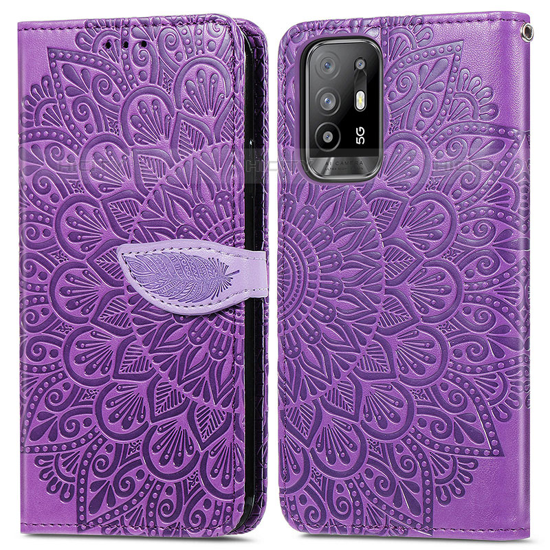 Custodia Portafoglio In Pelle Fantasia Modello Cover con Supporto S04D per Oppo Reno5 Z 5G