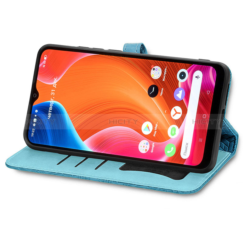 Custodia Portafoglio In Pelle Fantasia Modello Cover con Supporto S04D per Realme C20