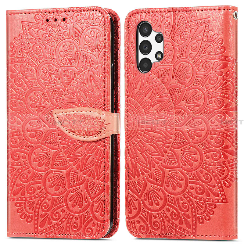 Custodia Portafoglio In Pelle Fantasia Modello Cover con Supporto S04D per Samsung Galaxy A13 4G