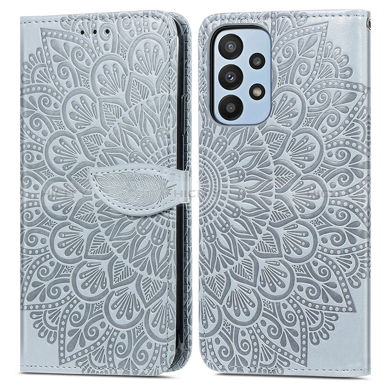 Custodia Portafoglio In Pelle Fantasia Modello Cover con Supporto S04D per Samsung Galaxy A23 5G