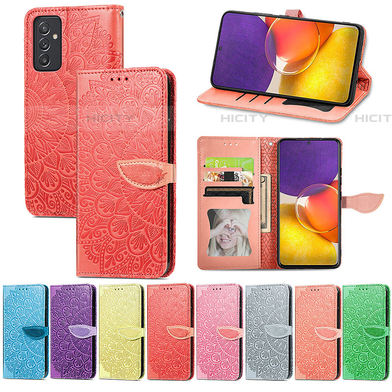 Custodia Portafoglio In Pelle Fantasia Modello Cover con Supporto S04D per Samsung Galaxy A24 4G