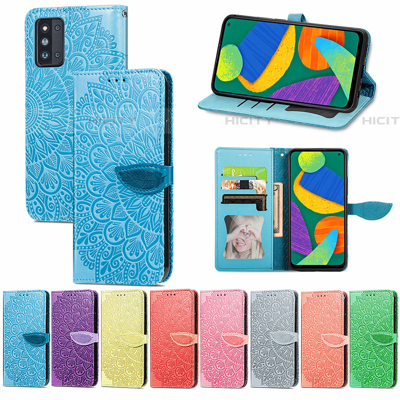 Custodia Portafoglio In Pelle Fantasia Modello Cover con Supporto S04D per Samsung Galaxy F52 5G