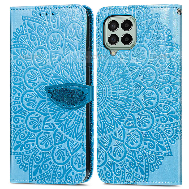 Custodia Portafoglio In Pelle Fantasia Modello Cover con Supporto S04D per Samsung Galaxy M53 5G