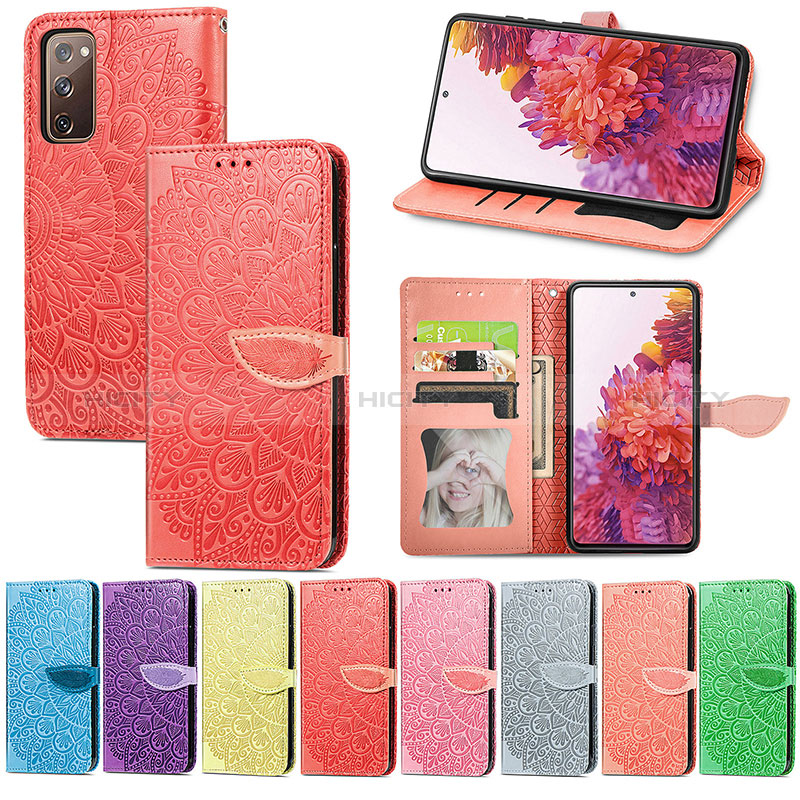 Custodia Portafoglio In Pelle Fantasia Modello Cover con Supporto S04D per Samsung Galaxy S20 Lite 5G