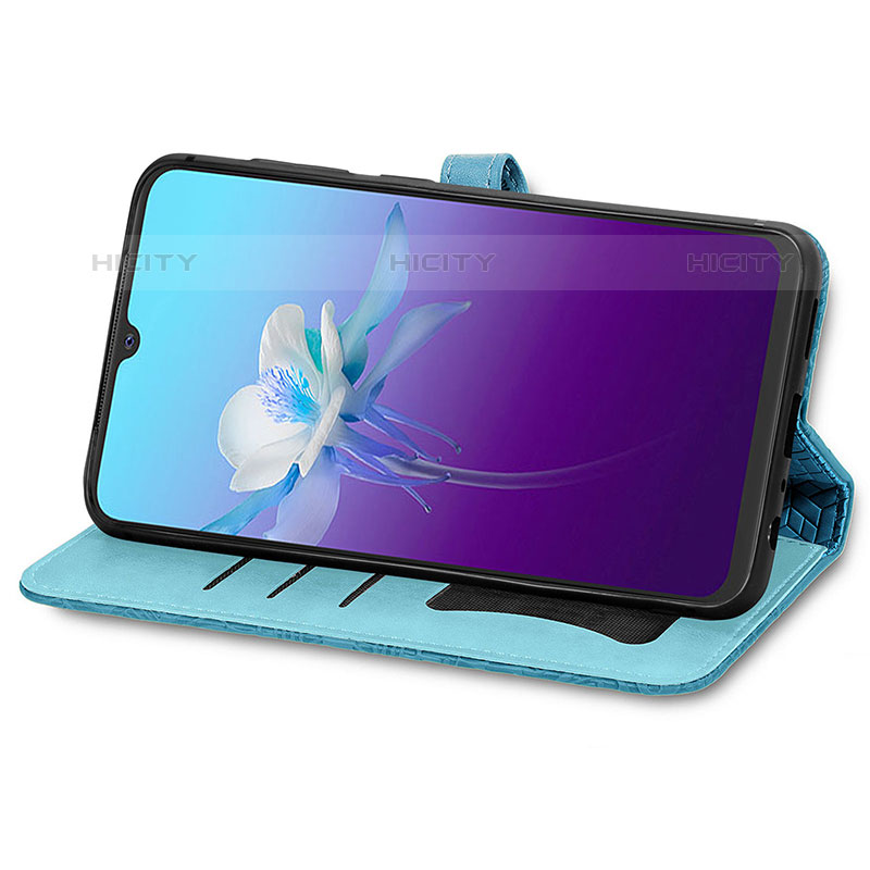 Custodia Portafoglio In Pelle Fantasia Modello Cover con Supporto S04D per Vivo V20 (2021)