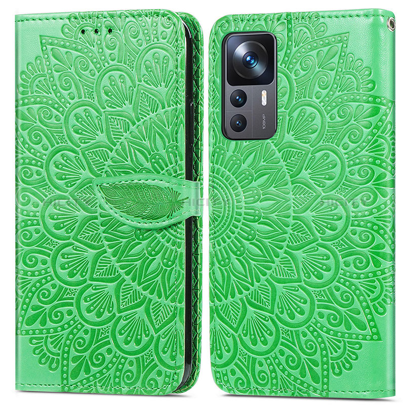 Custodia Portafoglio In Pelle Fantasia Modello Cover con Supporto S04D per Xiaomi Mi 12T 5G