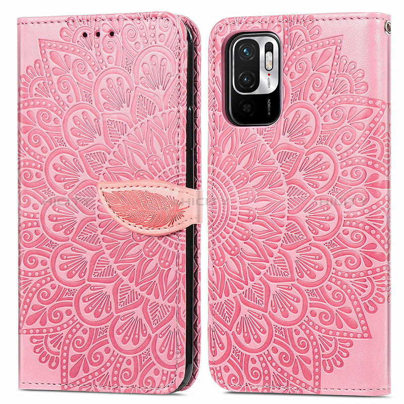 Custodia Portafoglio In Pelle Fantasia Modello Cover con Supporto S04D per Xiaomi POCO M3 Pro 5G