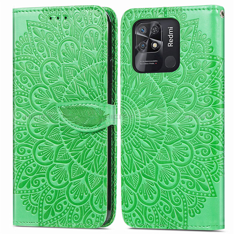 Custodia Portafoglio In Pelle Fantasia Modello Cover con Supporto S04D per Xiaomi Redmi 10C 4G