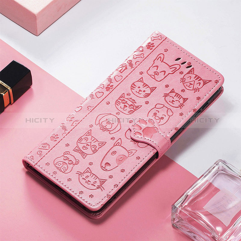 Custodia Portafoglio In Pelle Fantasia Modello Cover con Supporto S04D per Xiaomi Redmi 11A 4G Oro Rosa