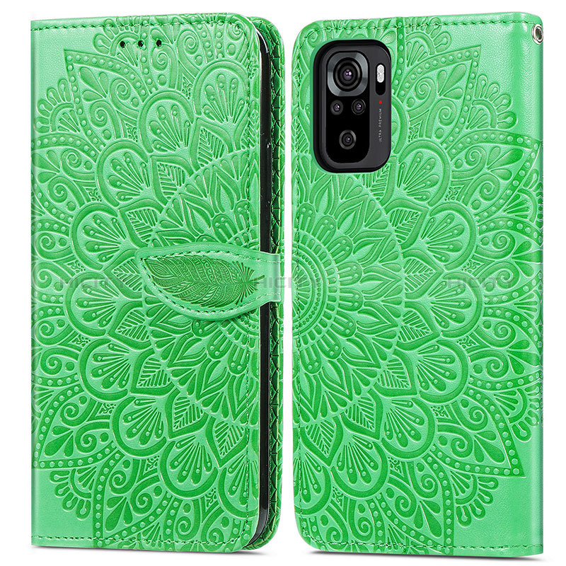 Custodia Portafoglio In Pelle Fantasia Modello Cover con Supporto S04D per Xiaomi Redmi Note 10 4G