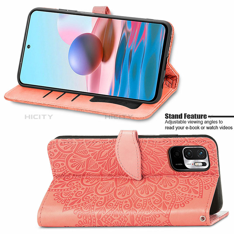 Custodia Portafoglio In Pelle Fantasia Modello Cover con Supporto S04D per Xiaomi Redmi Note 10 5G