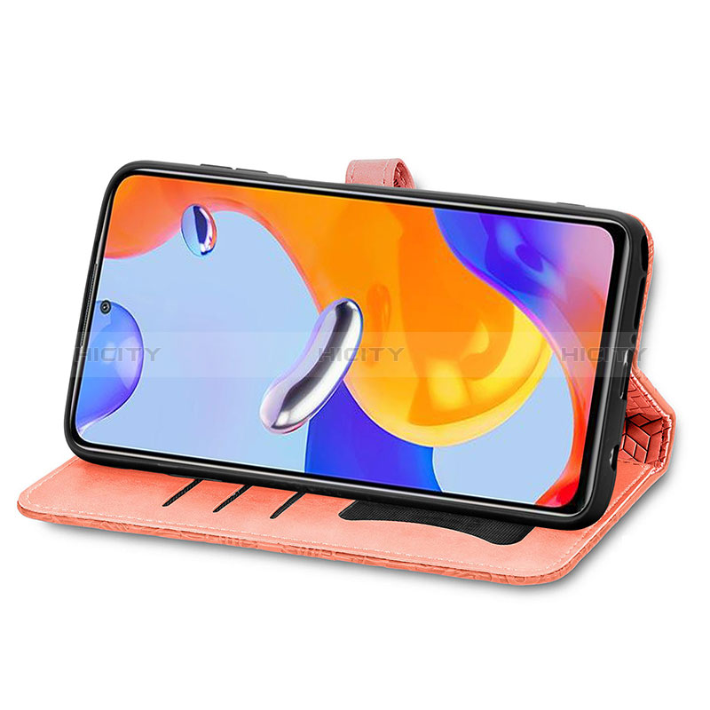 Custodia Portafoglio In Pelle Fantasia Modello Cover con Supporto S04D per Xiaomi Redmi Note 11 Pro 4G