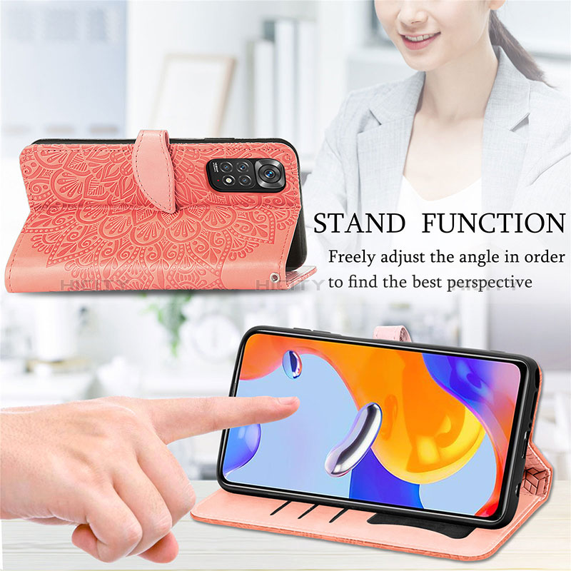 Custodia Portafoglio In Pelle Fantasia Modello Cover con Supporto S04D per Xiaomi Redmi Note 11 Pro 4G