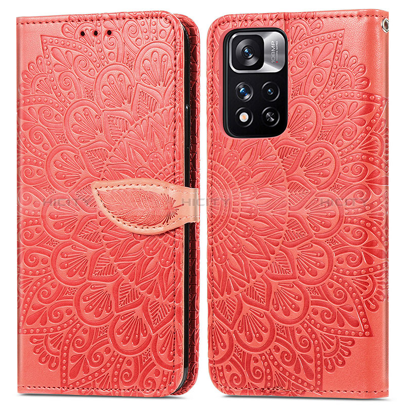 Custodia Portafoglio In Pelle Fantasia Modello Cover con Supporto S04D per Xiaomi Redmi Note 11 Pro+ Plus 5G