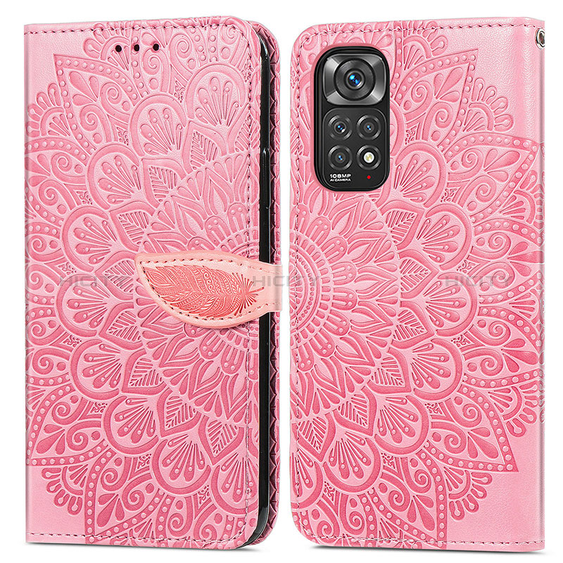 Custodia Portafoglio In Pelle Fantasia Modello Cover con Supporto S04D per Xiaomi Redmi Note 11S 4G