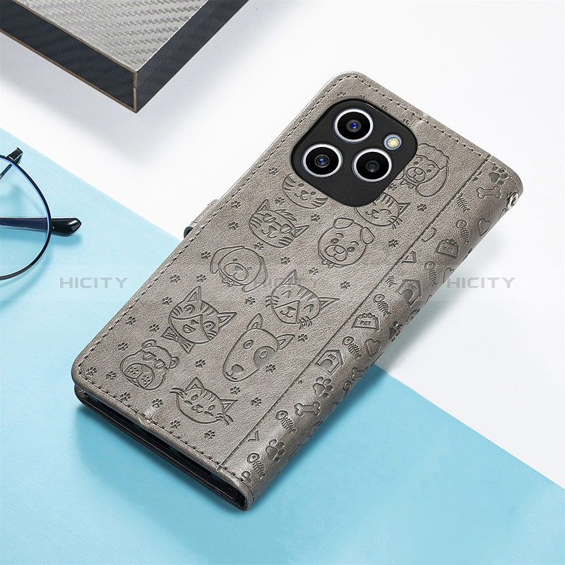 Custodia Portafoglio In Pelle Fantasia Modello Cover con Supporto S05D per Huawei Honor 60 SE 5G