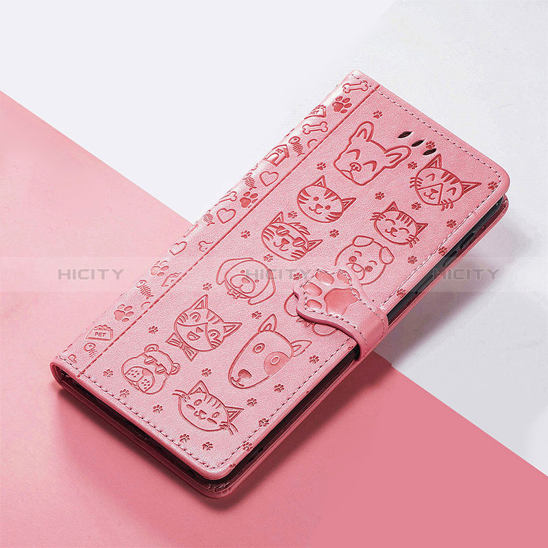 Custodia Portafoglio In Pelle Fantasia Modello Cover con Supporto S05D per Huawei Nova 10 Pro Rosa