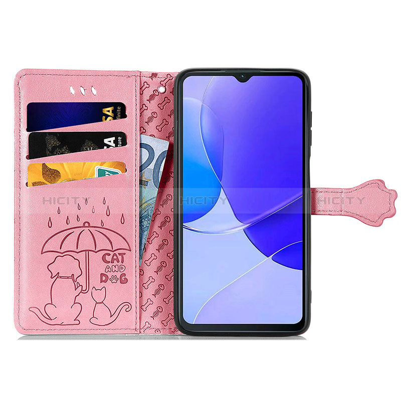 Custodia Portafoglio In Pelle Fantasia Modello Cover con Supporto S05D per Huawei Nova Y91