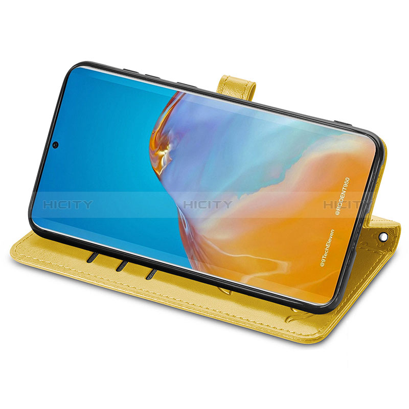 Custodia Portafoglio In Pelle Fantasia Modello Cover con Supporto S05D per Huawei P50 Pro